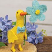 Puddles Felted Spring Duck