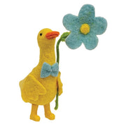 Puddles Felted Spring Duck