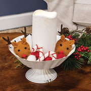 Felted Reindeer & Candy Cane Bowl Filler