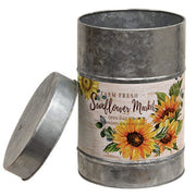 Farm Fresh Sunflower Market Metal Canister