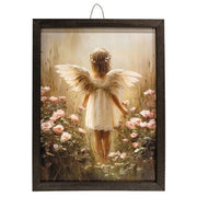 Spring Flower Garden Angel Box Frame - 12x16