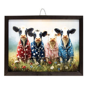 American Cows Sleepover Box Frame - 12x16