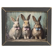 Bow Tie Bunny Trio Framed Print - 16x12