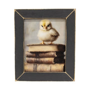 Vintage Books & Chick Framed Print - 8" x 10"