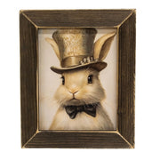 Golden Tophat Bunny Framed Print - 8" x 10"