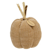 Beige Thankful Sweater Pumpkin - 5.5" dia.