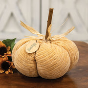 Light Orange Blessed Sweater Pumpkin - 7.5" dia.