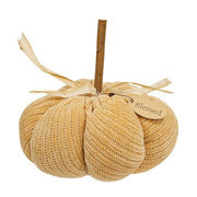 Light Orange Blessed Sweater Pumpkin - 7.5" dia.