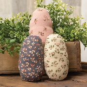 Vintage Floral Easter Egg Bundle - 4.5"H (Set of 3)