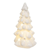 LED White Ceramic Christmas Tree - 6"H
