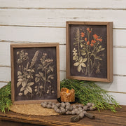 Vintage Orange Floral Framed Print - 8"x10"