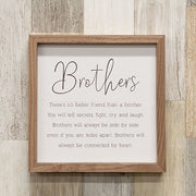 Meaning of Brothers Framed Print