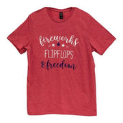 Fireworks Flipflops Freedom T-Shirt - Small