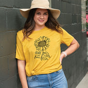 Wild and Free Sunflower T-Shirt - XXL