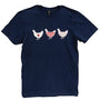 Americana Chickens T-Shirt - Navy - XL