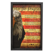 We The People Framed Print - 12" x 18"