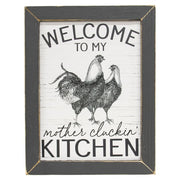 Mother Cluckin Kitchen Framed Print - 12x16