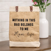 Mom Life Jute Tote