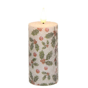 Sparkling Holly & Berries LED Timer Votive - 2 x 4