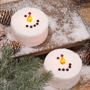 Snowman Face Wax LED Timer Tealights (Set of 2)