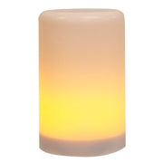 Amber Flame Illusion LED Pillar - 4.5"H