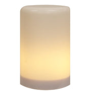 White Flame Illusion LED Pillar - 4.5"H