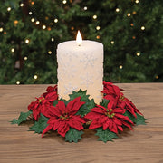 Glitter Snowflake Timer Pillar - 4 In H