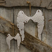 Hanging Shabby Chic Angel Wings - Large