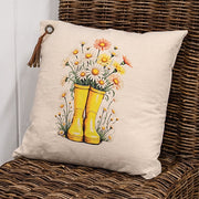 Daisy Boots Pillow - 18"
