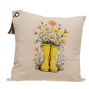 Daisy Boots Pillow - 18"