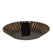 Distressed Black & Gold Metal Taper Tart Pan - 5"