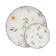 Blossoms Enamel Candle Plates (Set of 2)