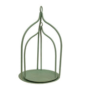 Sage Green Metal Open Air Lanterns (Set of 2)