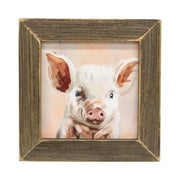 Piper the Piggy Framed Print - 8x8