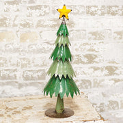 Recycled Metal Christmas Tree - 18"H