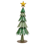 Recycled Metal Christmas Tree - 18"H