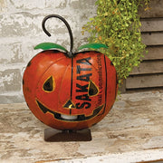 Vintage Metal Jack O Lantern Luminary