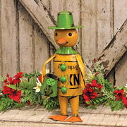 Recycled Metal Waddles Duck with Watering Can