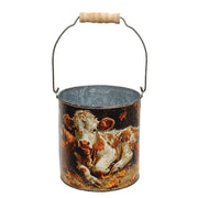 Pumpkin Patch Highland Metal Buckets (Set of 2)