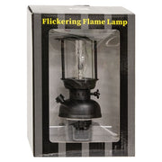 Black Lantern Plug-In Nightlight with 1 W Flicker Bulb