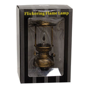 Distressed Bronze Finish Lantern Plug-In Nightlight with 1 W Flicker Bulb