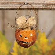 Grungy Mouse in Orange Peel Jack O Lantern