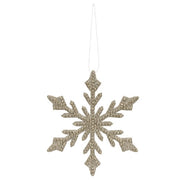 Diamond Platinum Snowflake Ornament - 6"