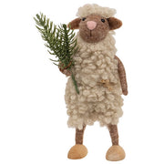 Sheep with Sprig Felted Ornament