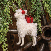 Fa-La-La Llama with Gift Felted Ornament
