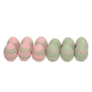 Mini Resin Easter Eggs in Wooden Crate (Set of 12)