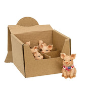 Resin Americana Piggy Sitters (Set of 6)