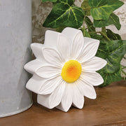 Chunky Resin White Daisy Sitter - 4.5"