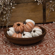 Mini Resin Pumpkins in Crate (Set of 12)