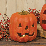 Papier Mache Mossy Jack Luminary - 6"x7"